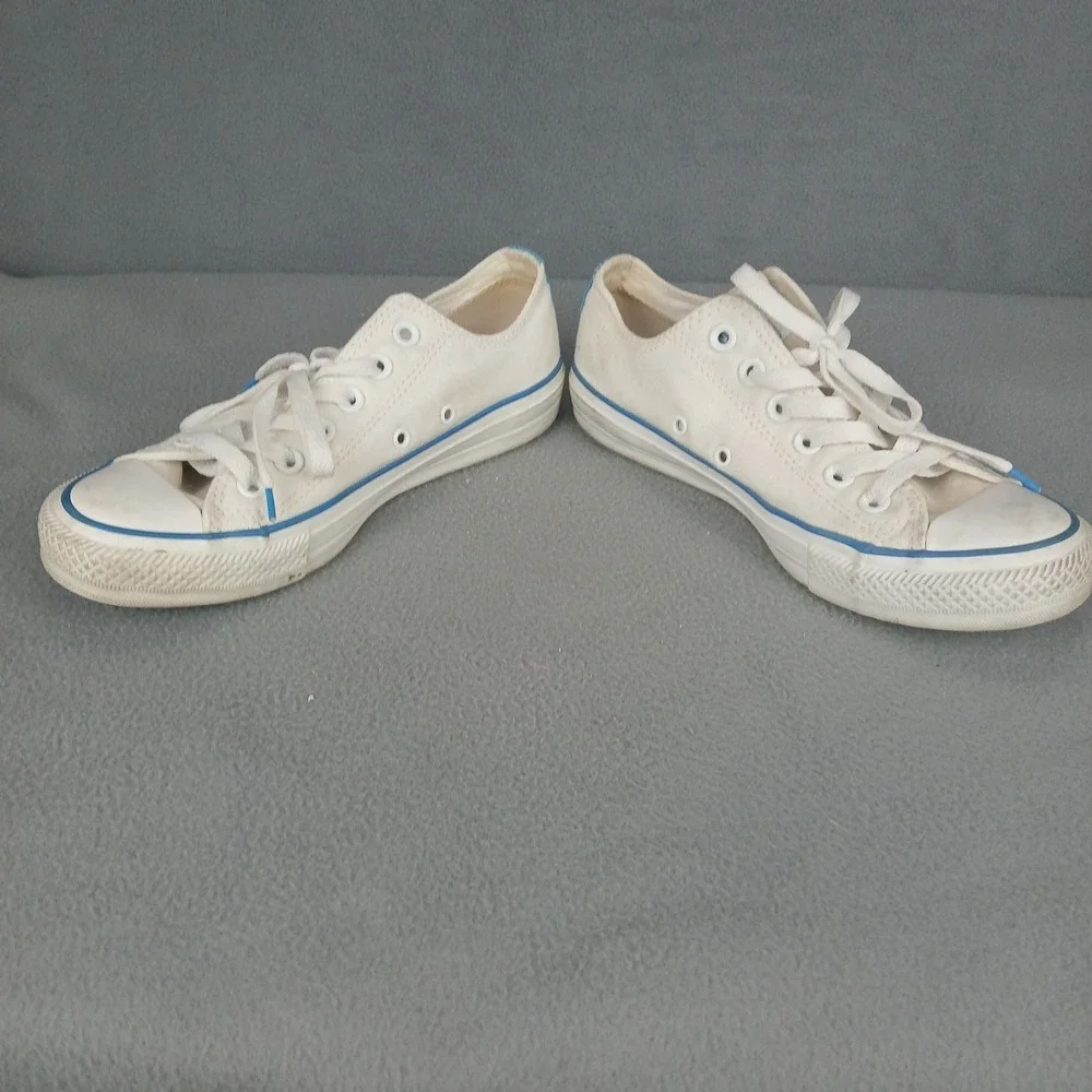Converse Chunky All Star 530161F Low Top Sneakers Womens 7 White Skate Shoes